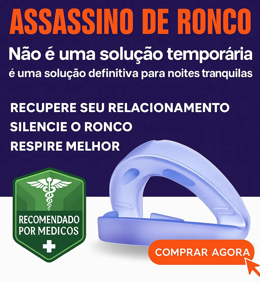 Aparelho Anti Ronco | Protetor Bucal para Parar de Roncar e Bruxismo ZeroRonco