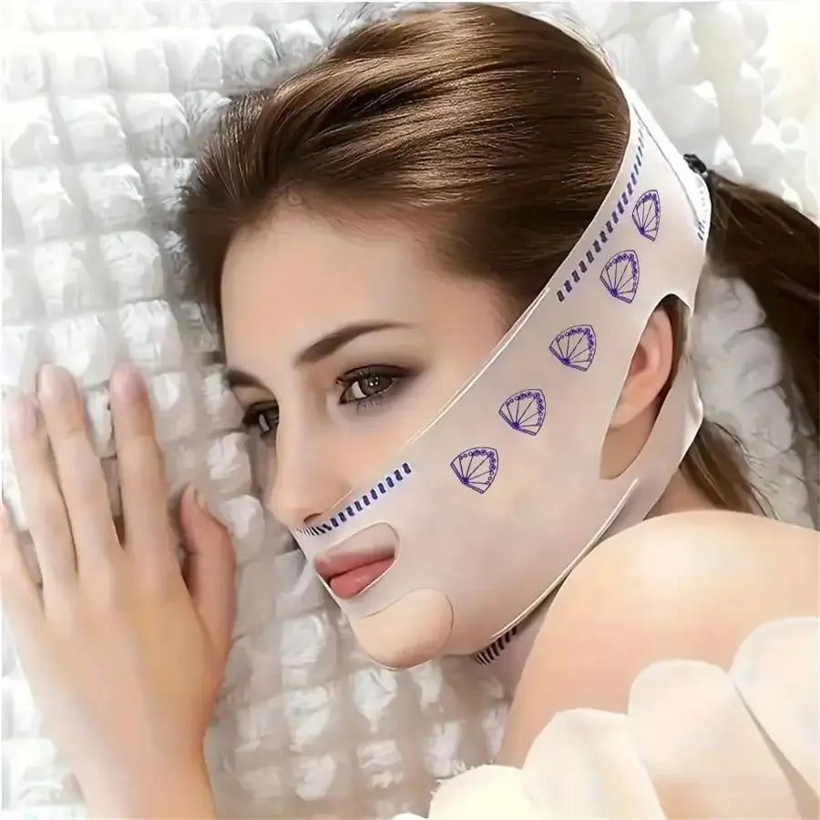 Máscara de Contorno Facial BellaFem – Suaviza Rugas, Papada e Modela o Rosto | Kaype Store