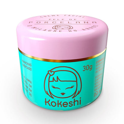 Hidratante Facial Pele de Porcelana - Rosa mosqueta e extrato de Arroz
