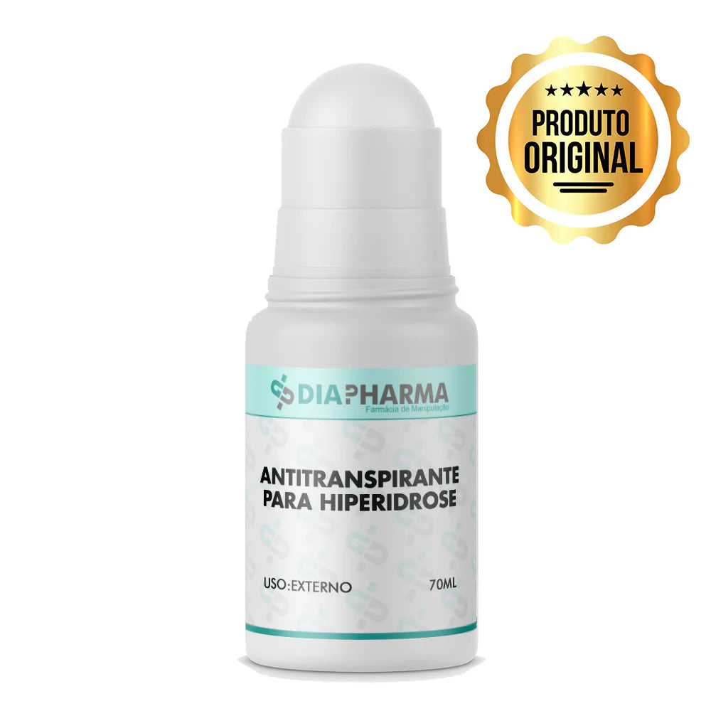 Antitranspirante para Hiperidrose: Solução Efetiva em Roll On 70ml