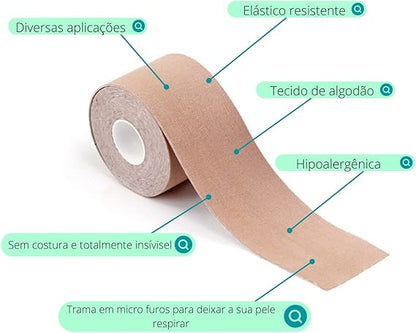 Fita Sutiã Adesiva Boob Up - Levanta Seios e Garante Sustentação | Compre 1 Leve Outro