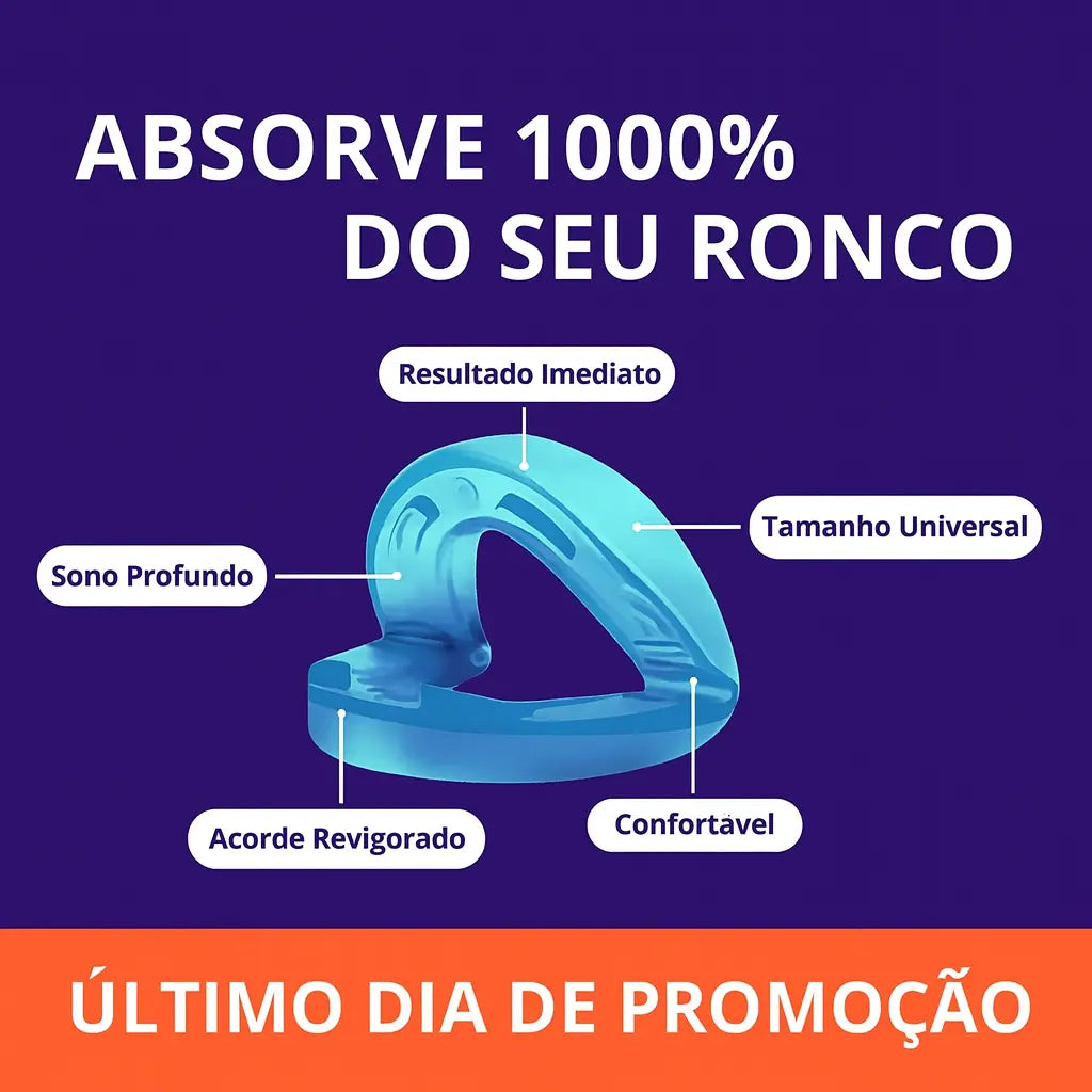 Aparelho Anti Ronco | Protetor Bucal para Parar de Roncar e Bruxismo ZeroRonco