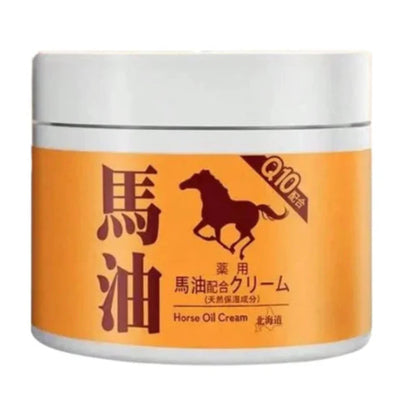 Creme Facial de Óleo de Cavalo – Tratamento para Rugas e Marcas de Expressão