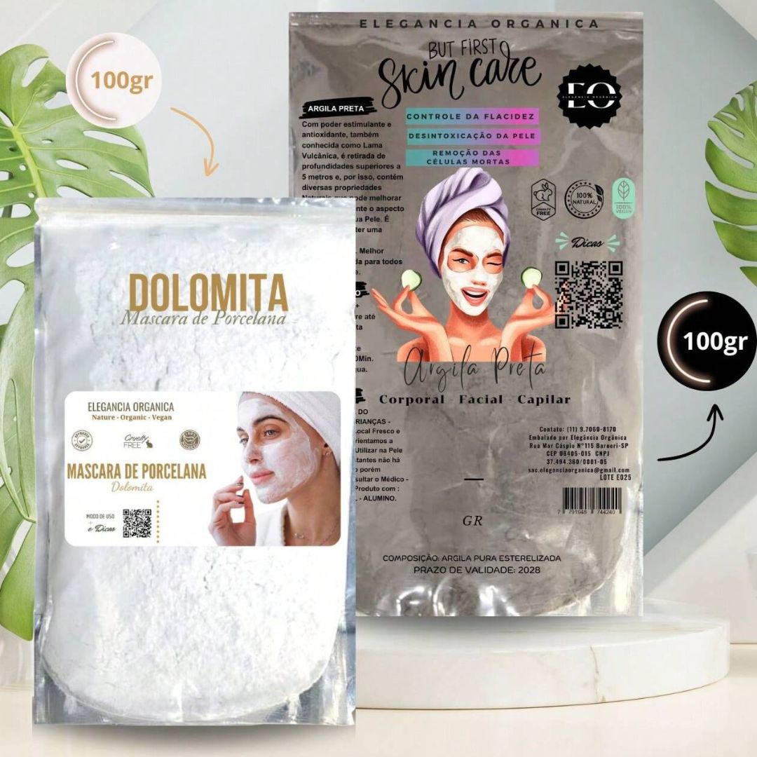Dolomita + Argila 100% Pura Natural