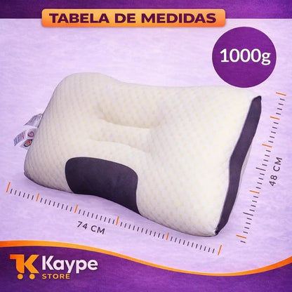 Kit 2 Travesseiros Cervical Ortopédico Ergonômico | Alívio de Dores e Postura Correta – Kaype Store