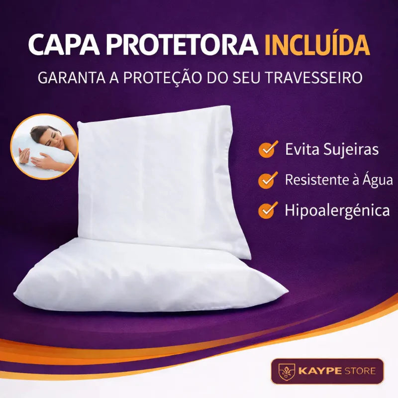 Kit com 4 Travesseiros Magnéticos Perfilados | Tecnologia + Conforto Terapêutico