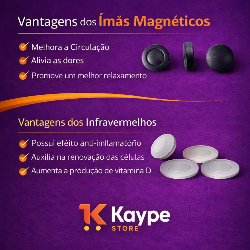 Kit com 4 Travesseiros Magnéticos Perfilados | Tecnologia + Conforto Terapêutico