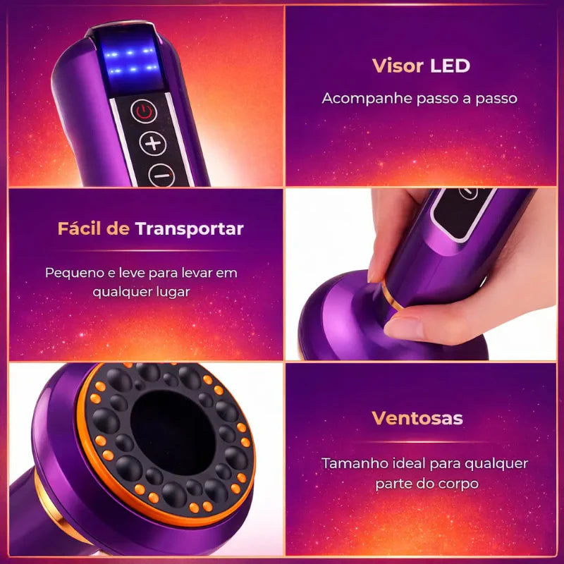 Massageador Anticelulite Pro Com Cabeça Infravermelha