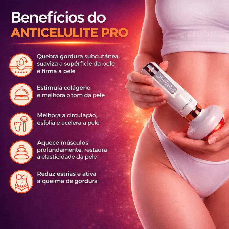 Massageador Anticelulite Pro Com Cabeça Infravermelha