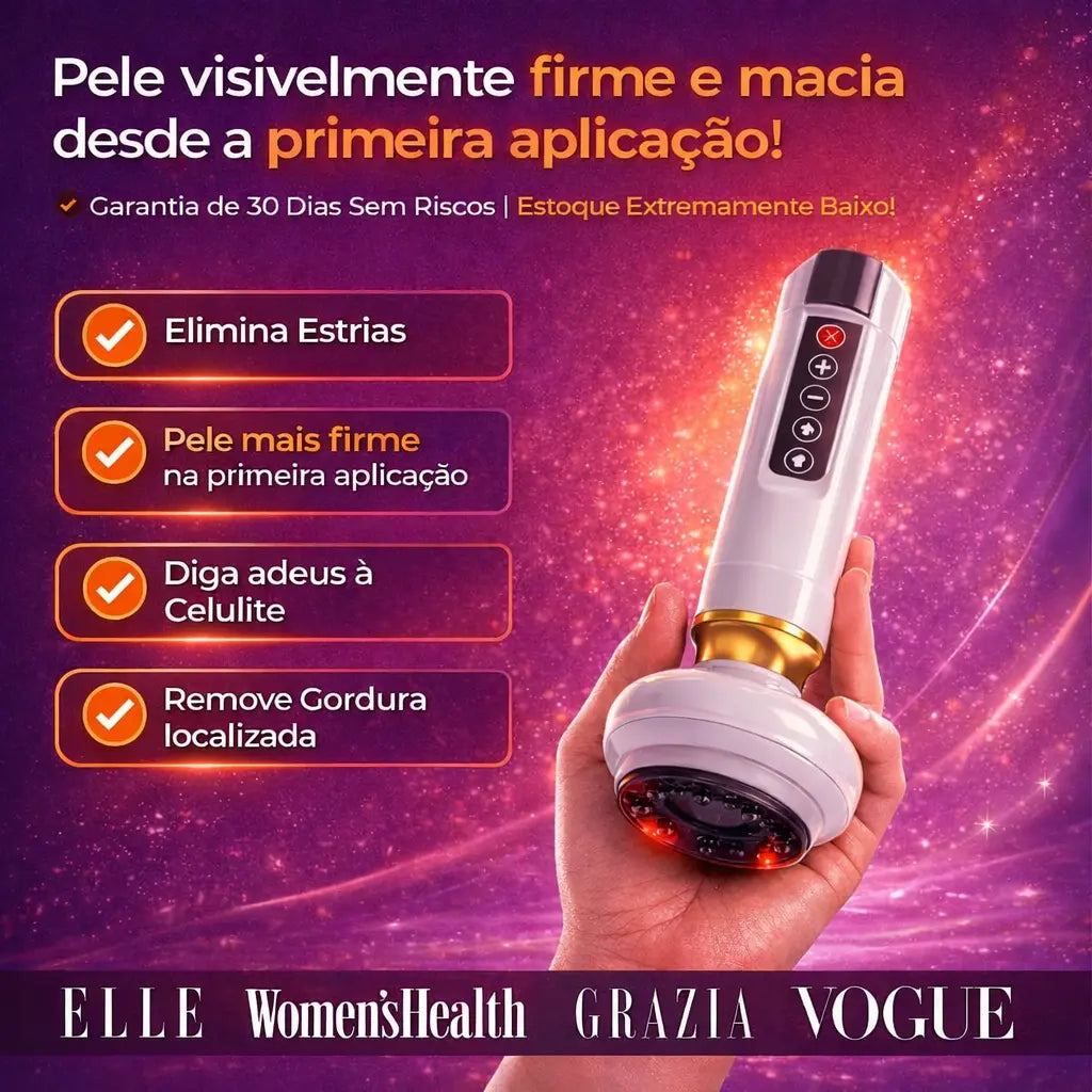 Massageador Anticelulite Pro Com Cabeça Infravermelha