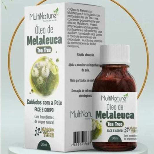 Óleo de Melaleuca Premium 100% Puro - 10ml | Antisséptico, Antibacteriano e Antifúngico Natural