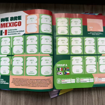Coleção Oficial de Figurinhas Panini da Copa do Mundo de 2026 – Caixa com 50 Pacotes + Álbum Oficial
