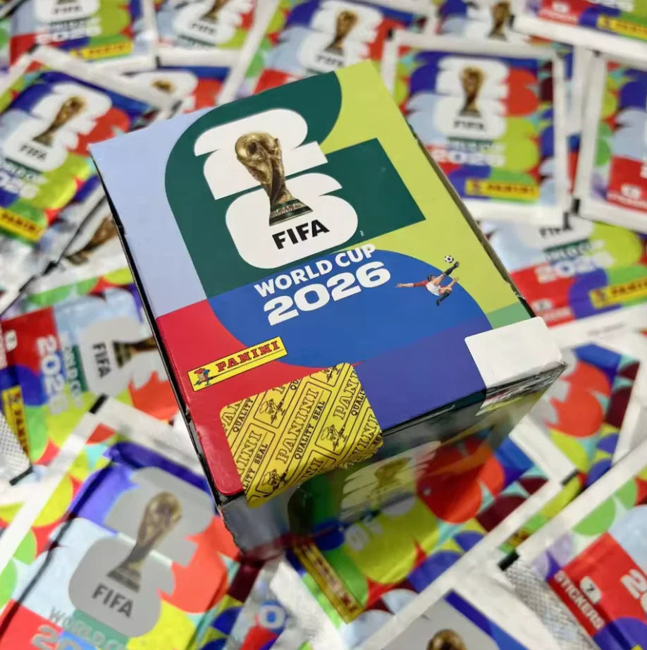 Coleção Oficial de Figurinhas Panini da Copa do Mundo de 2026 – Caixa com 50 Pacotes + Álbum Oficial