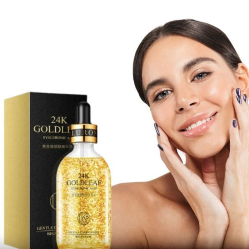 Sérum Anti-Envelhecimento 24K Ouro Niacinamida e Ácido Hialurônico