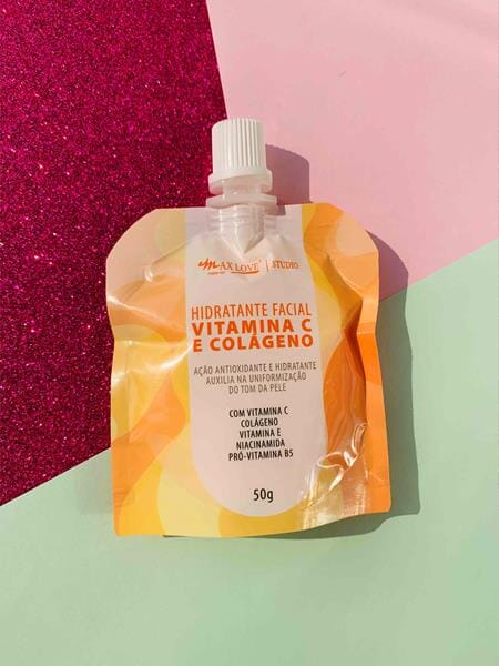 Creme Hidratante Facial Vitamina C e Colágeno - Elimina e Suaviza Rugas e Marcas de Expressão