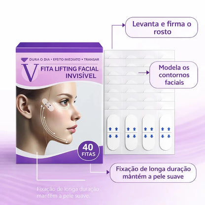 Fita Adesiva para Lifting Facial Invisível | Efeito Instantâneo – Kaype Store