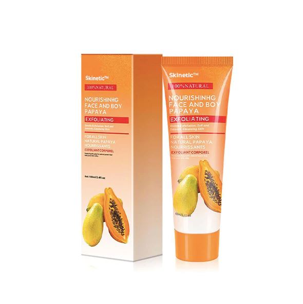 Gel Para Esfoliação e Clareamento Natural da Virilha, Axila e Rosto Com Extrato de Mamão Papaya - Skinetic