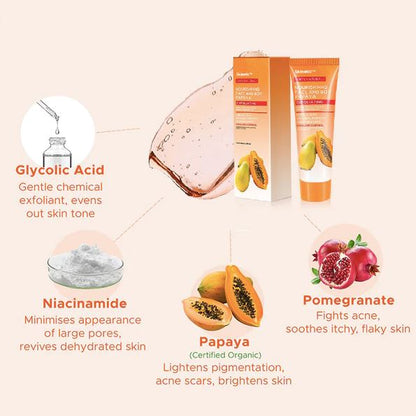 Gel Para Esfoliação e Clareamento Natural da Virilha, Axila e Rosto Com Extrato de Mamão Papaya - Skinetic