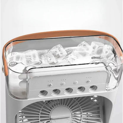 Mini Ar-Condicionado 3 em 1 Portátil - Conforto imediato contra o calor