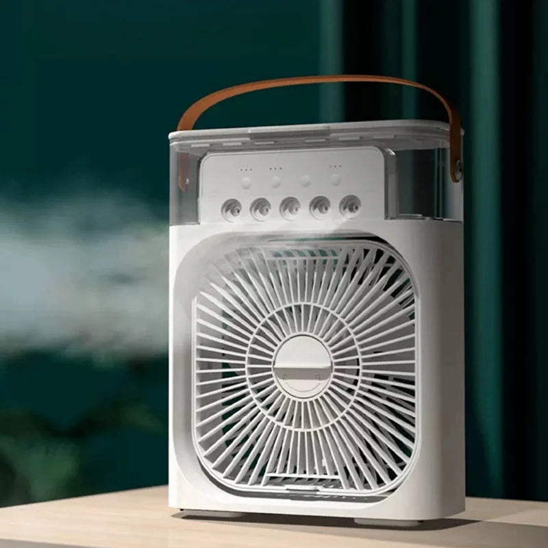 Mini Ar-Condicionado 3 em 1 Portátil - Conforto imediato contra o calor