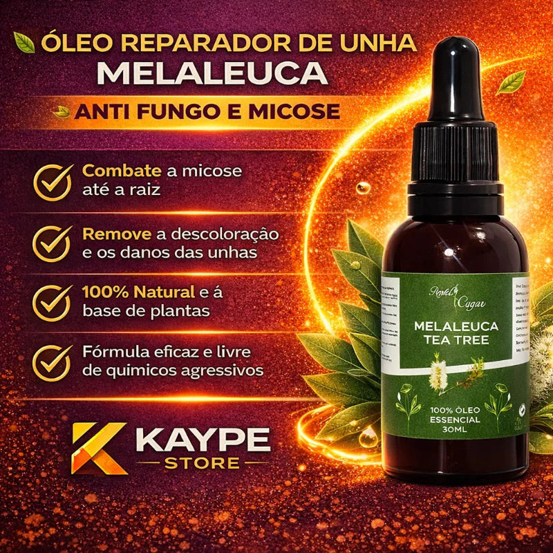 Óleo Reparador de Unha Melaleuca - Anti Fungo e Micose | 30ml