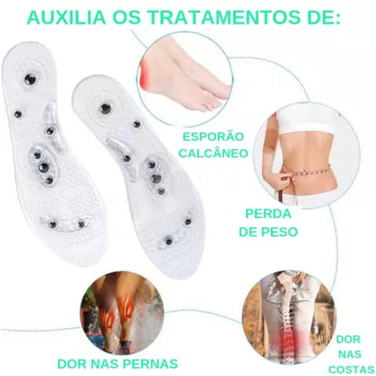 Palmilha Magnética Infravermelho - Alívio e Bem-Estar para os Seus Pés