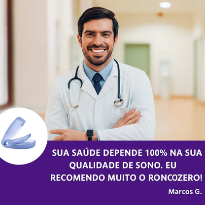 Aparelho Anti Ronco | Protetor Bucal para Parar de Roncar e Bruxismo ZeroRonco