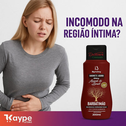 Sabonete Íntimo de Barbatimão 200ml – Alívio Natural para Coceira, Odor e Corrimento Vaginal