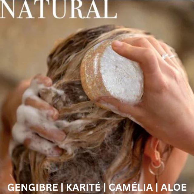 Shampoo em Barra para Crescimento e Fortalecimento Do Cabelo Gengibre Orgânico - Boom Hair