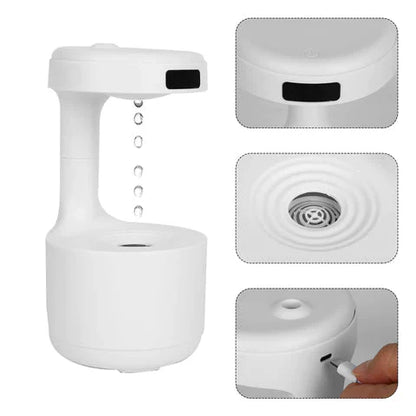 Umidificador e Difusor de Aromas- Decoração com Efeito Anti-Gravidade original