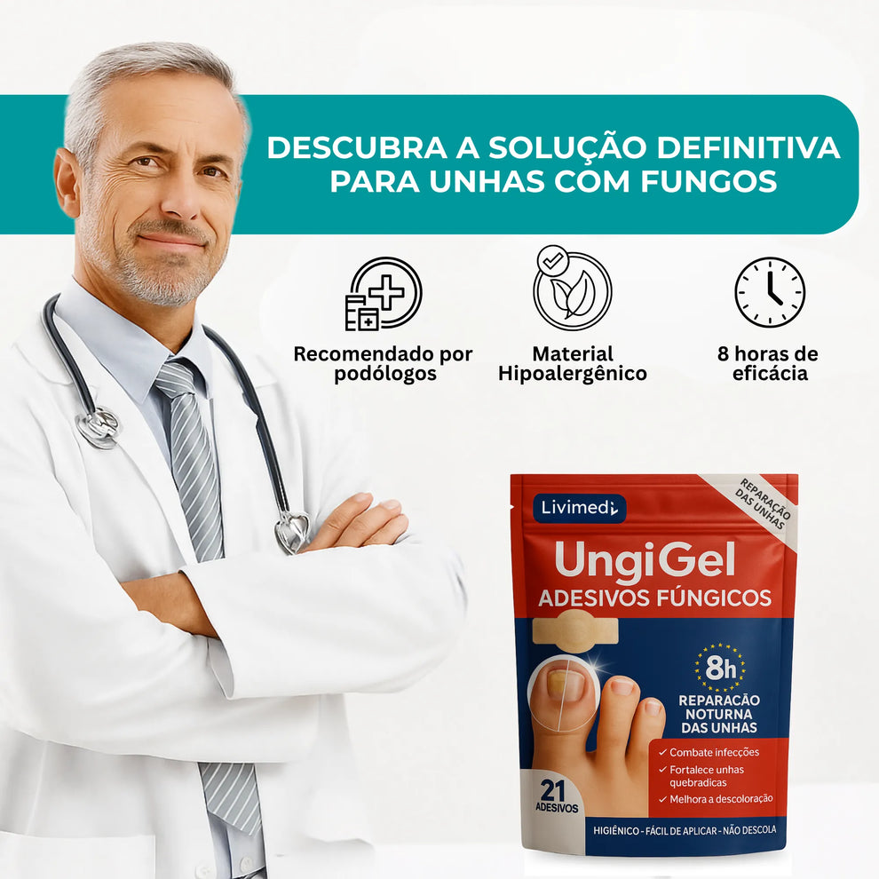 UngiGel®: Adesivo reparador de unhas 2 UNIDADES