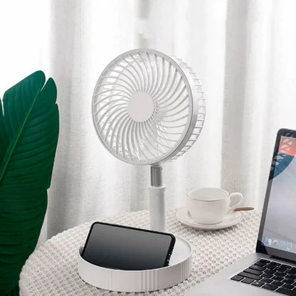 Ventilador Portátil Dobrável USB Recarregável 4 Velocidades | Kaype Store